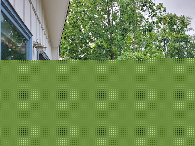 A newly completed deck, built with permits and to current code requirements