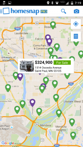 Android and iPhone app for Home buyer - map search